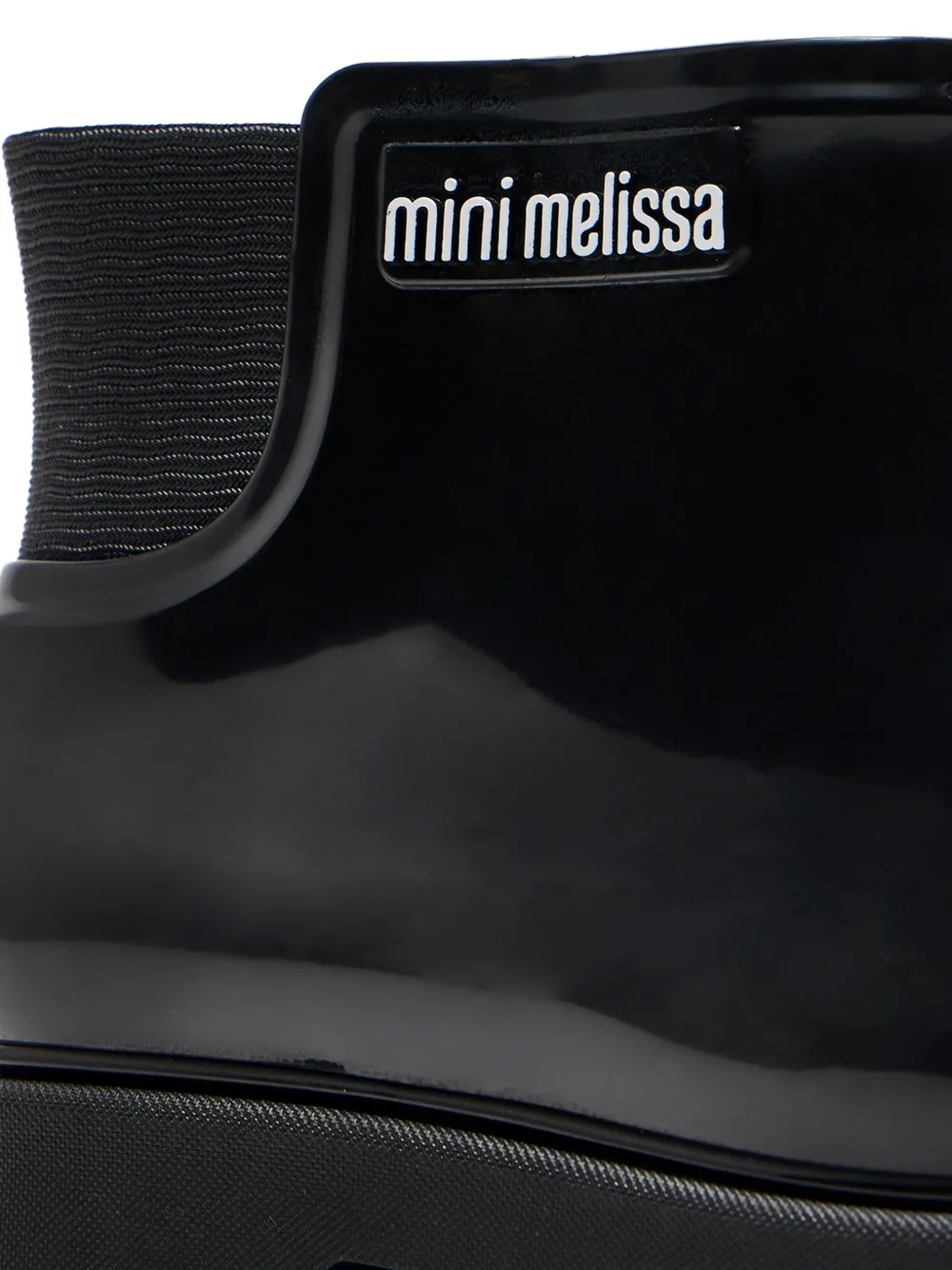 Mini Melissa Laarzen met elastisch detail Zwart