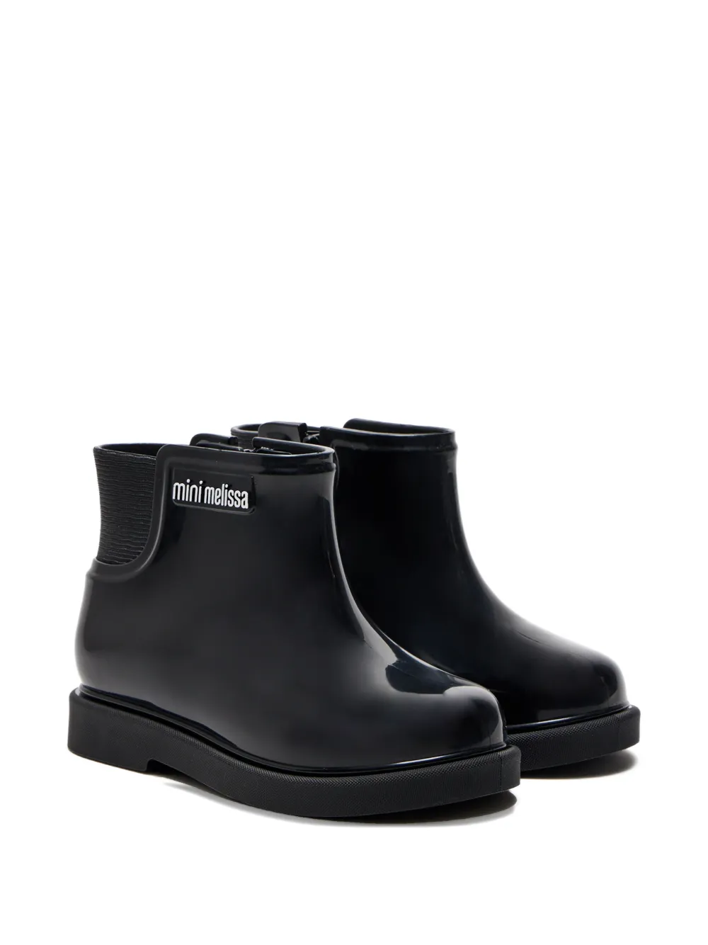 Mini Melissa elastic-detail boots - Nero