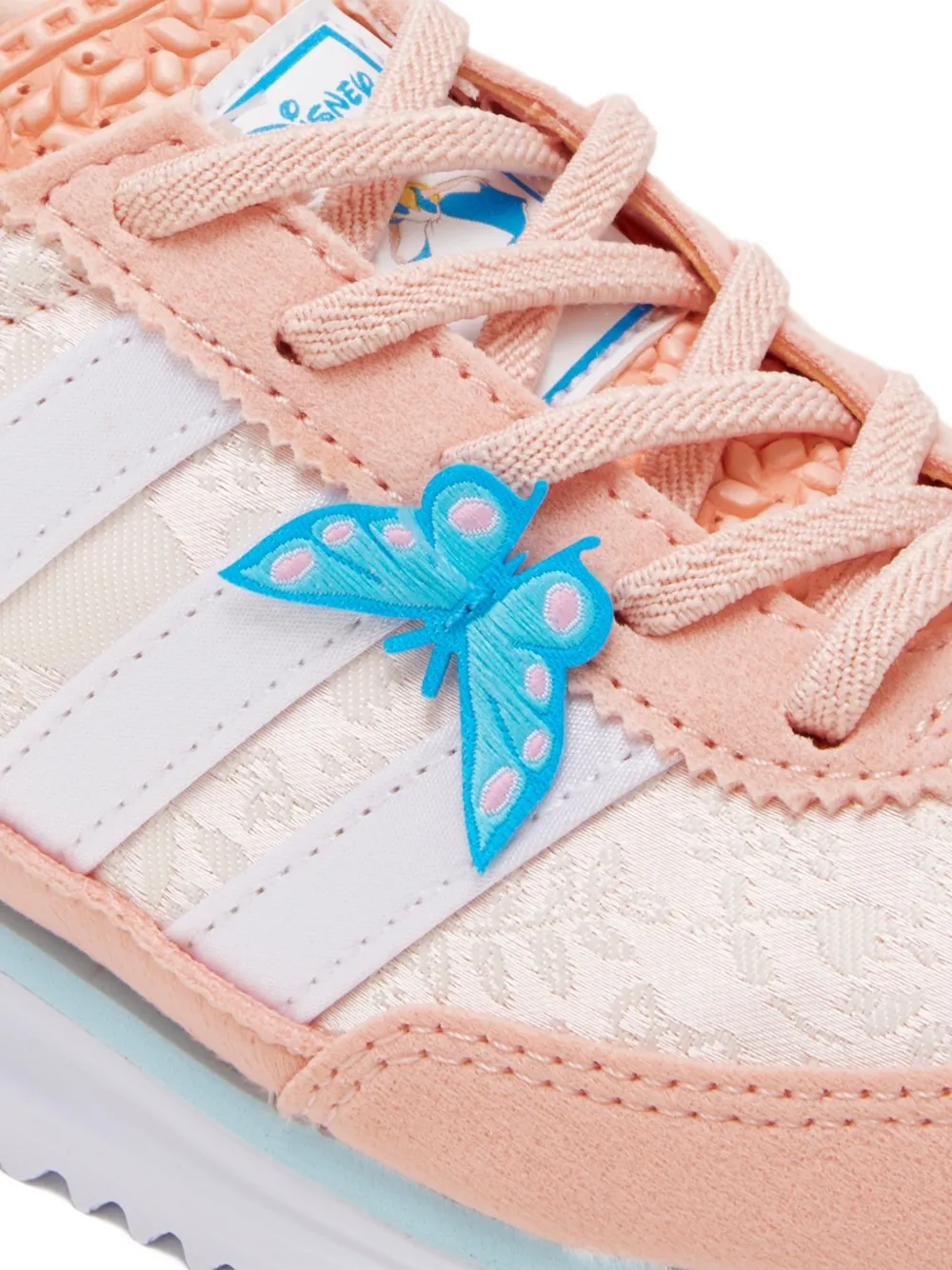  Adidas Kids Zapatillas Con Aplique De Mariposa - Rosa 