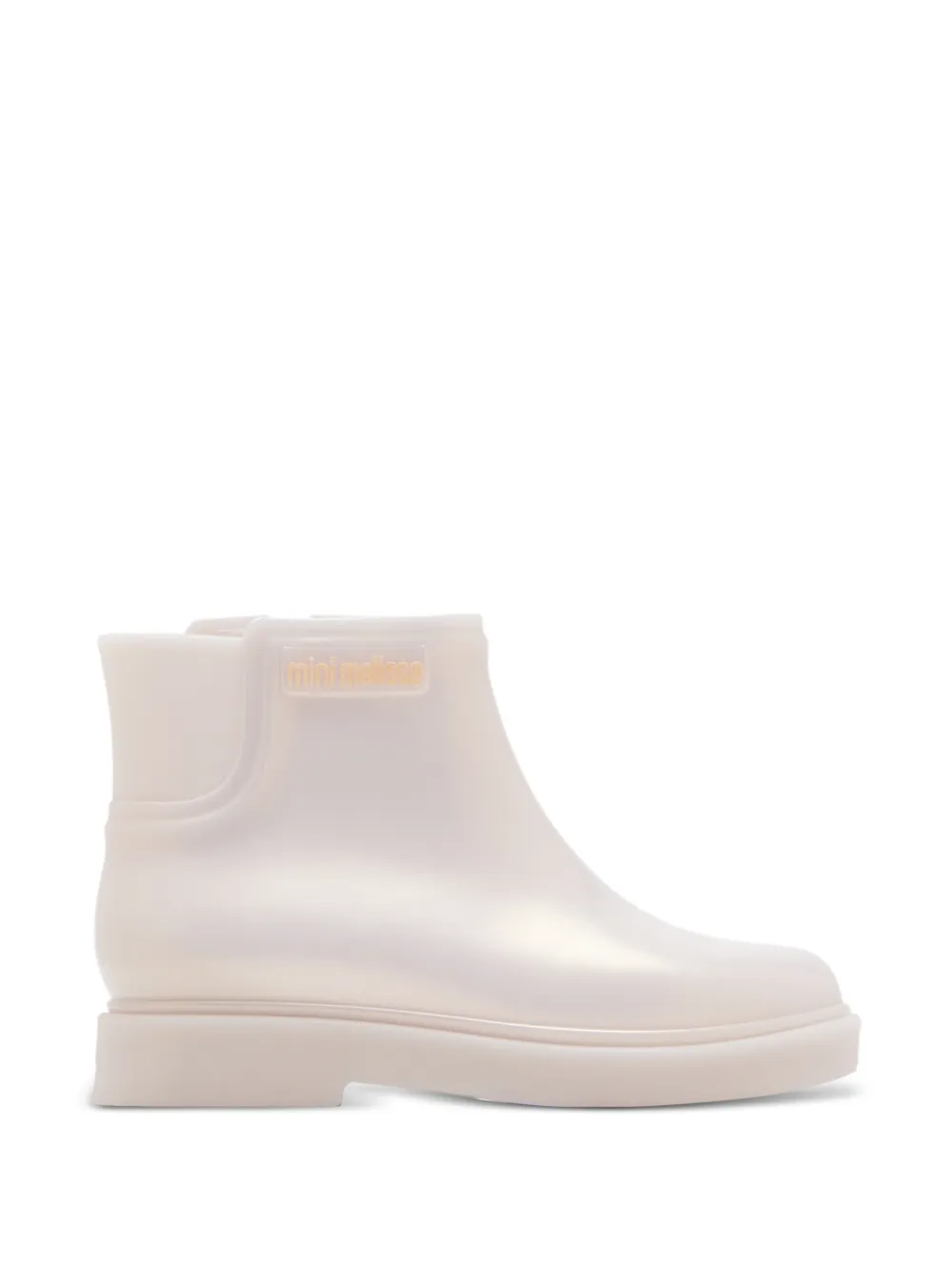 Mini Melissa Regenlaarzen met ritsdetail Wit