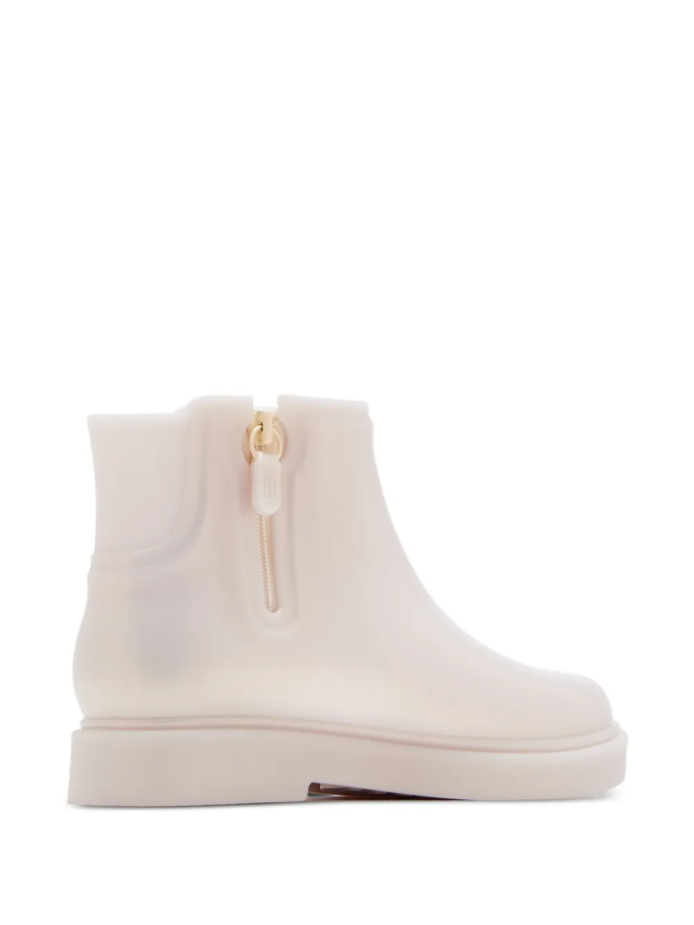 Mini Melissa Regenlaarzen met ritsdetail Wit