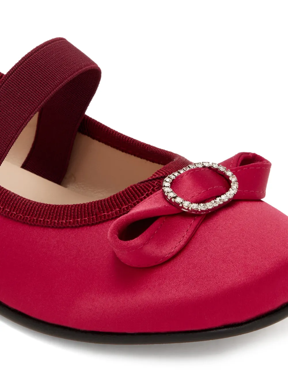 Andrea Wazen Amira Mini ballerina's met strikdetail en bandjes Rood