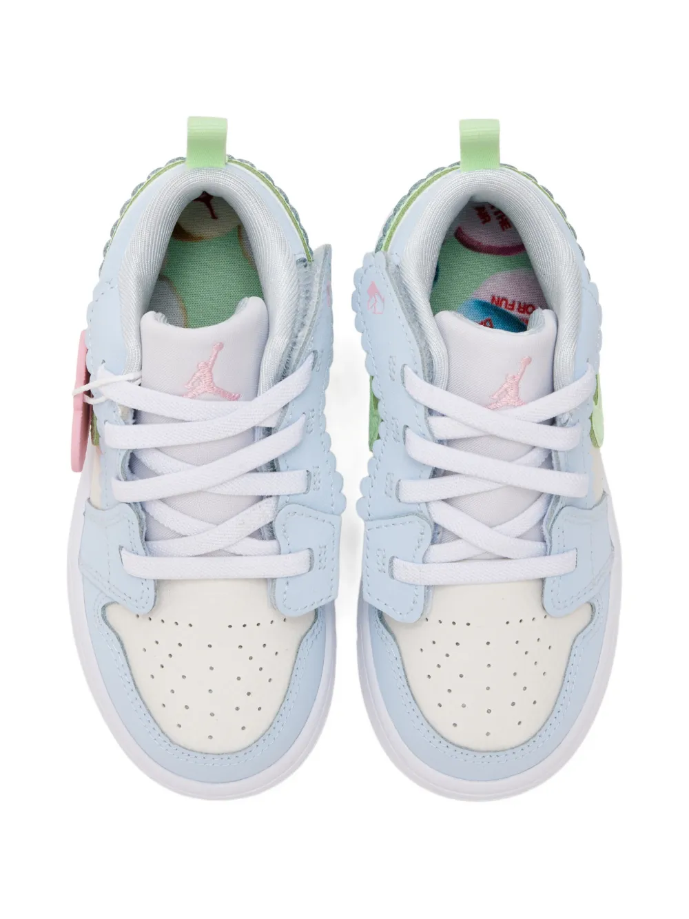 Nike x Jordan 1 Low tag-detail lace-up sneakers Blauw