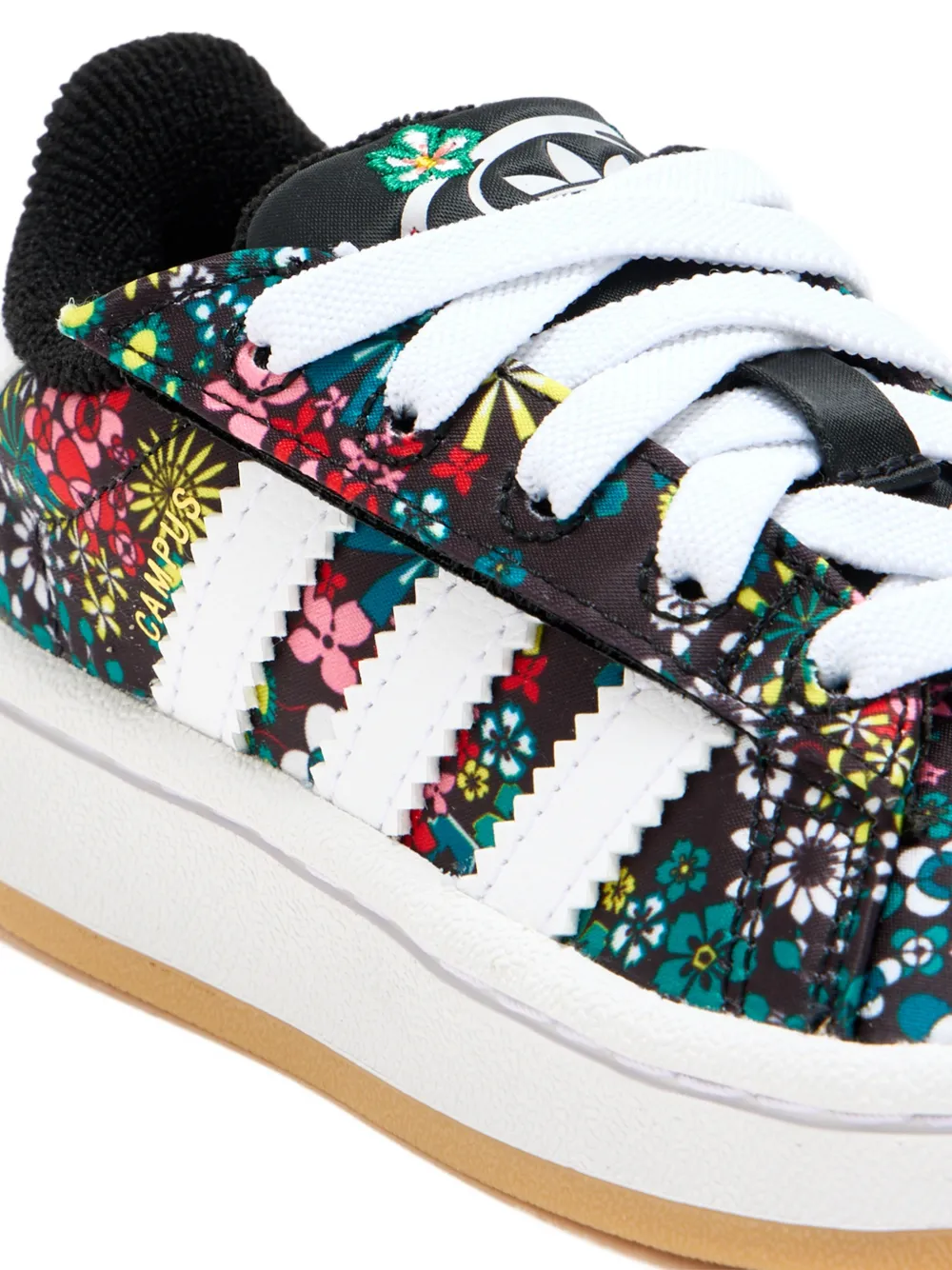 adidas Kids Superstar sneakers met bloemenpatroon Zwart