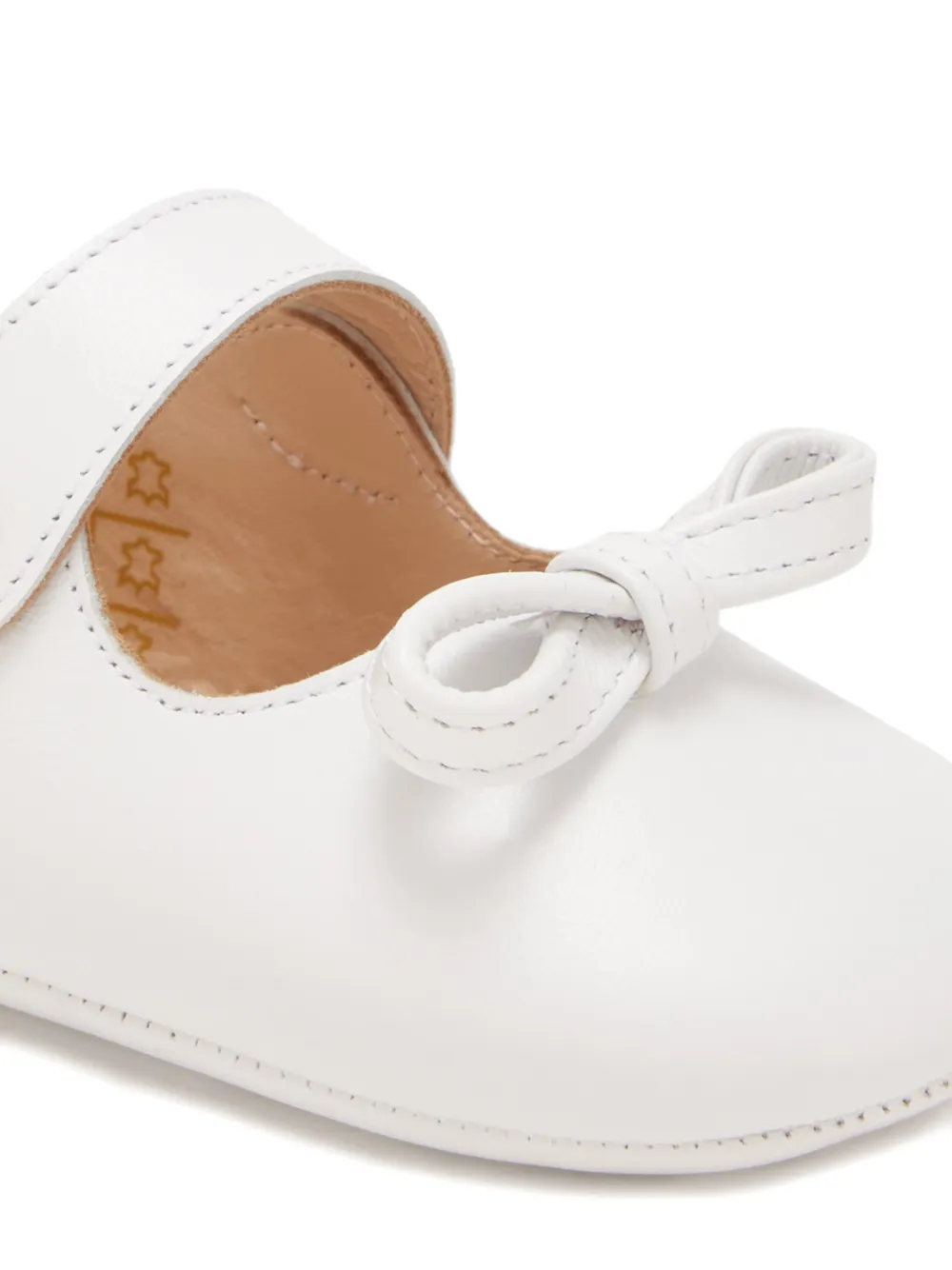 Andrea Wazen Ballerina's met strikdetail en bandje Wit