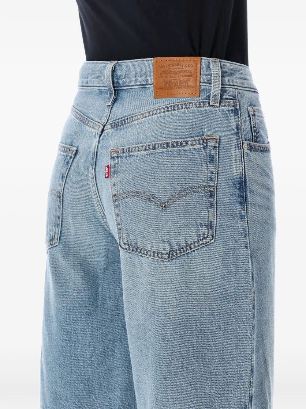 Levi's Baggy Dad Denim Shorts - Blue 