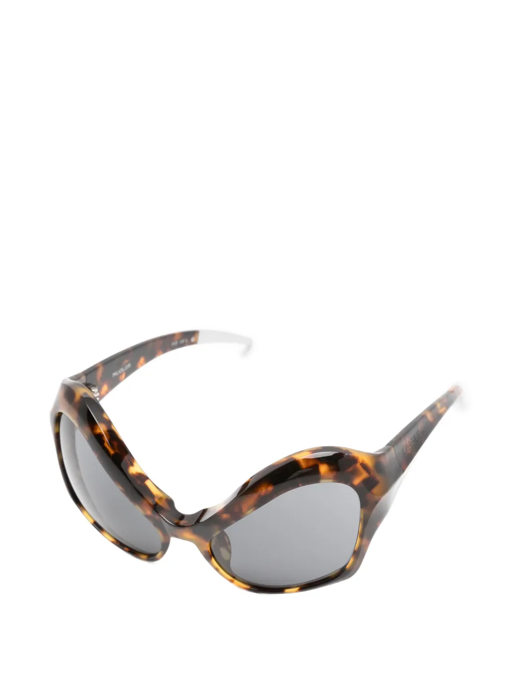  Mugler Geometric-frame Sunglasses - Brown 