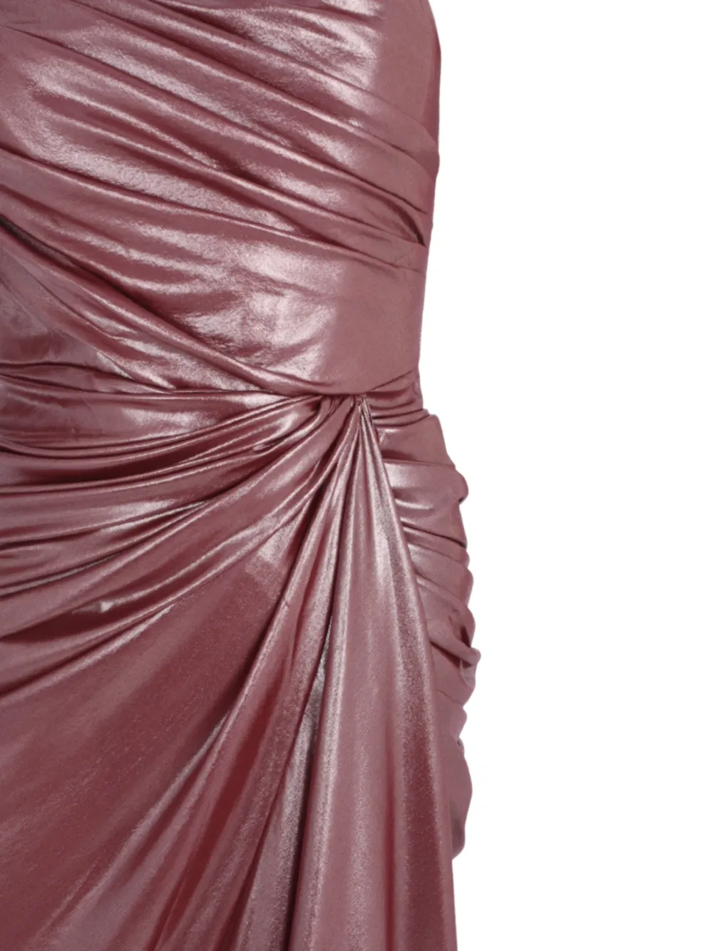 Rhea Costa Zaira strapless maxi-jurk Bruin