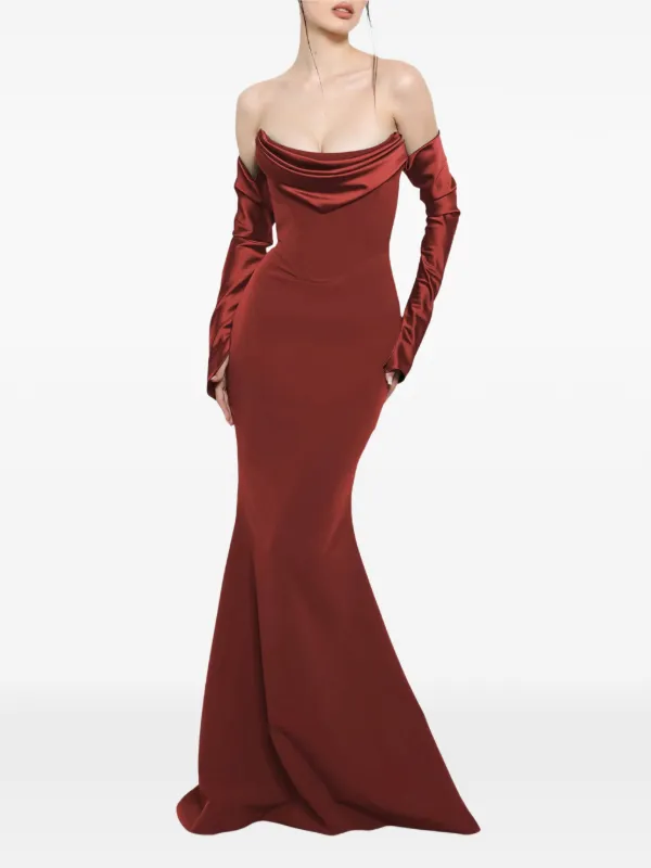red dresses nearby Radiant Reverie Linen Midi Dress stylenumber::38299 She Stripped the Orange Color:RYE fitted waist..and embellished sequins