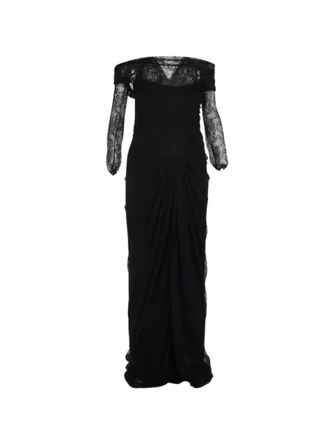 Rhea Costa Ines lace-detail maxi dress