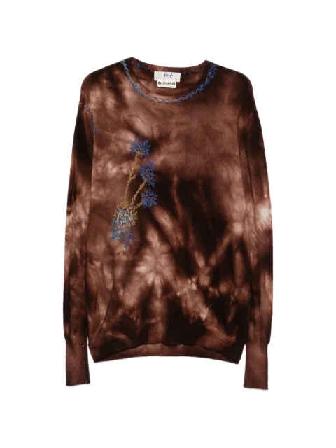 A.N.G.E.L.O. Vintage Upcycling tie-dye embroidered sweater