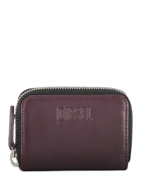 Diesel embossed zip wallet