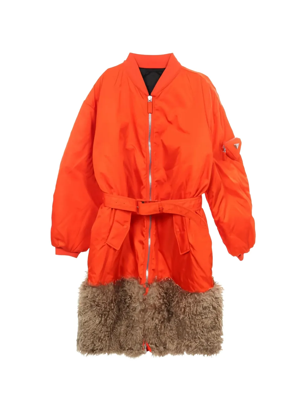 Prada Pre-Owned x Raf Simons Re-Nylon coat - Arancione