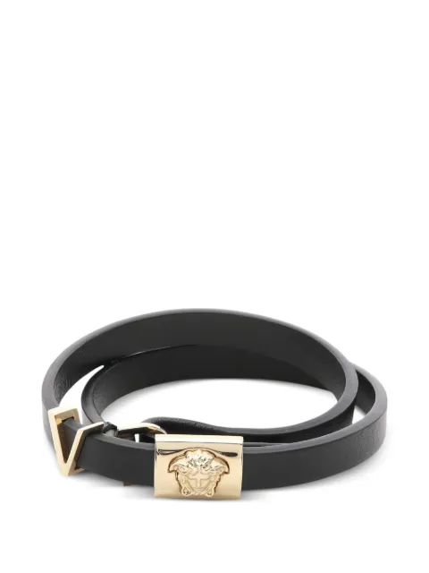 Versace Pre-Owned 2010s Medusa leather bracelet