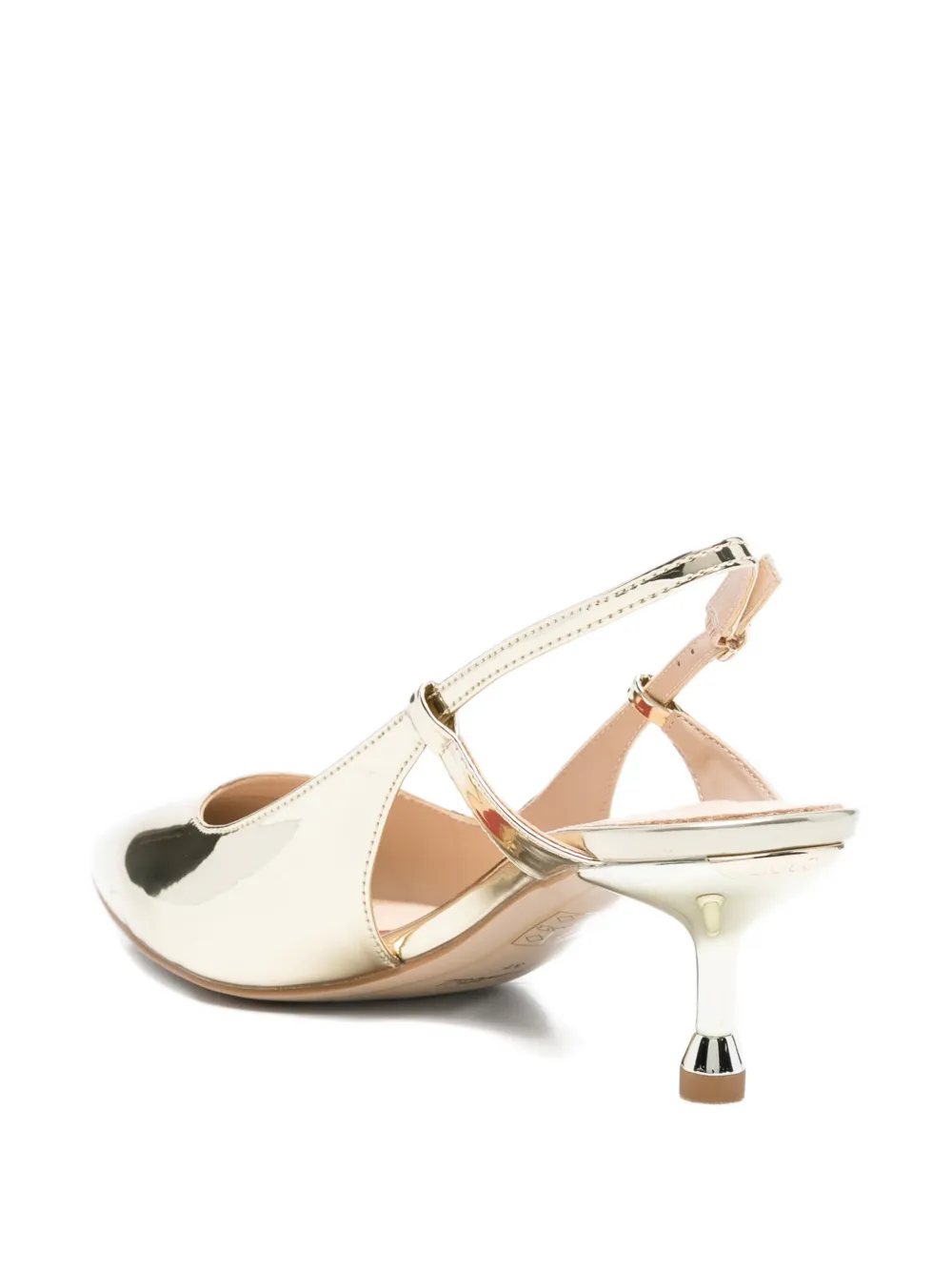  Liu Jo Slingback Strap Pumps - Gold 