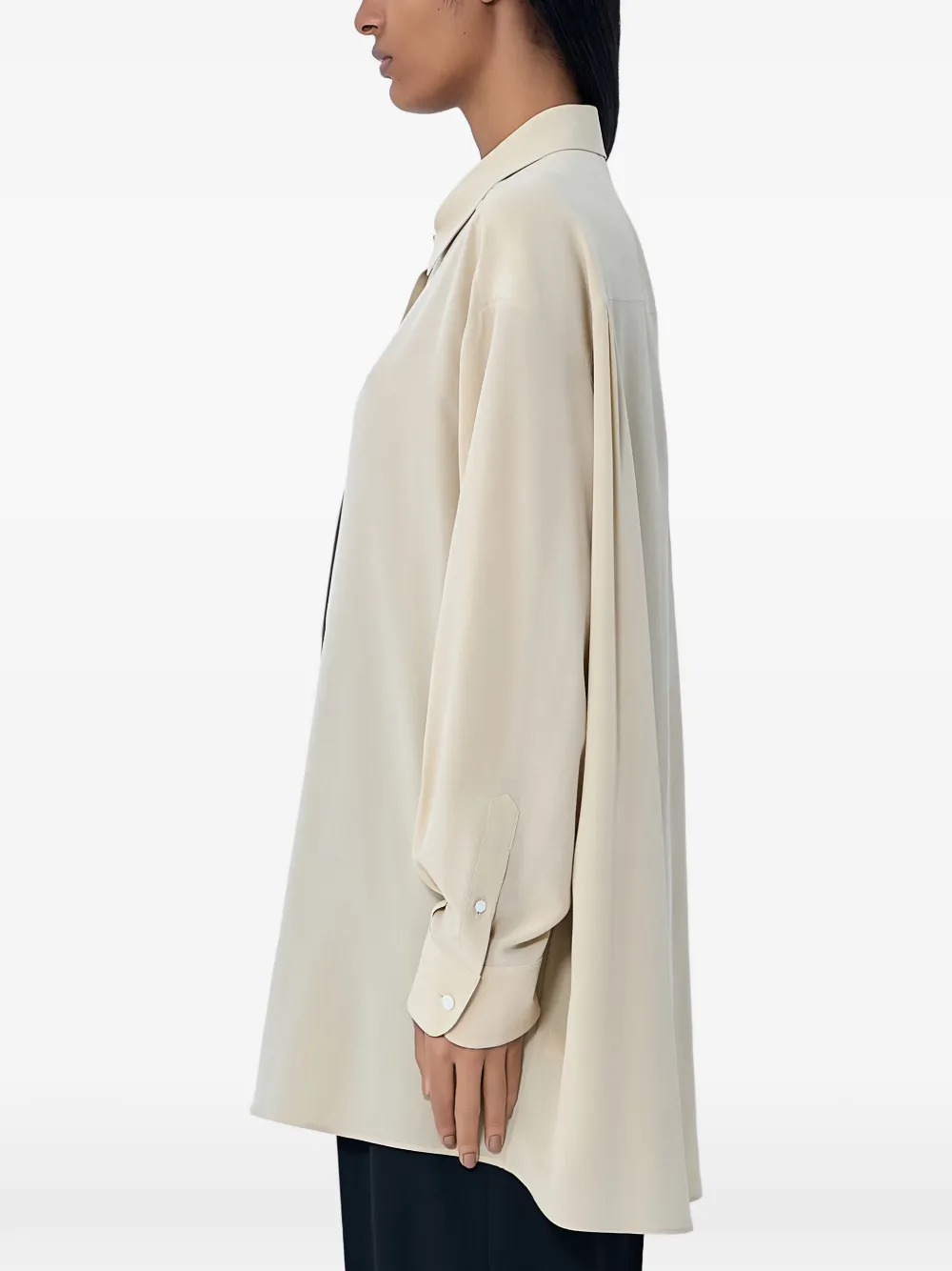  The Row Button Long-sleeve Shirt - Neutrals 