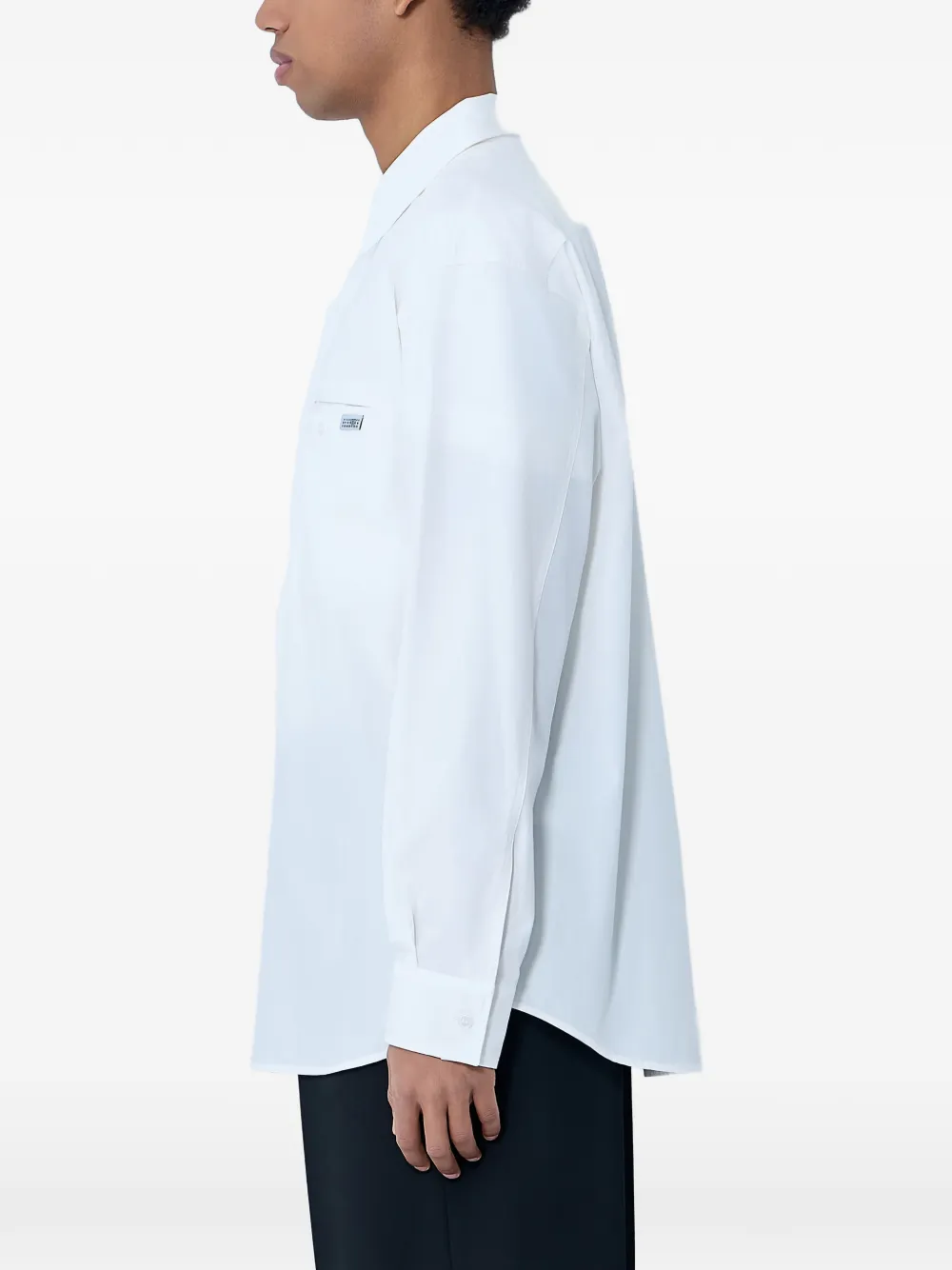 MM6 Maison Margiela Button-down overhemd met zak Wit