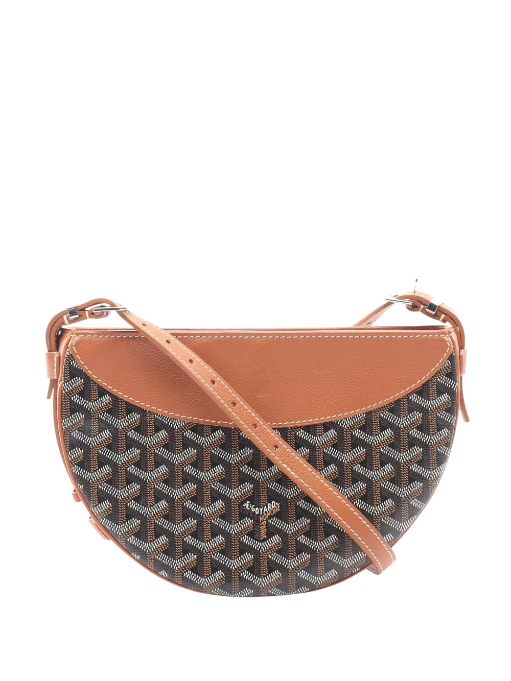 Goyard Pre-Owned Borsa a tracolla Hirondelle in tela Goyardine 2010-2026 - Marrone