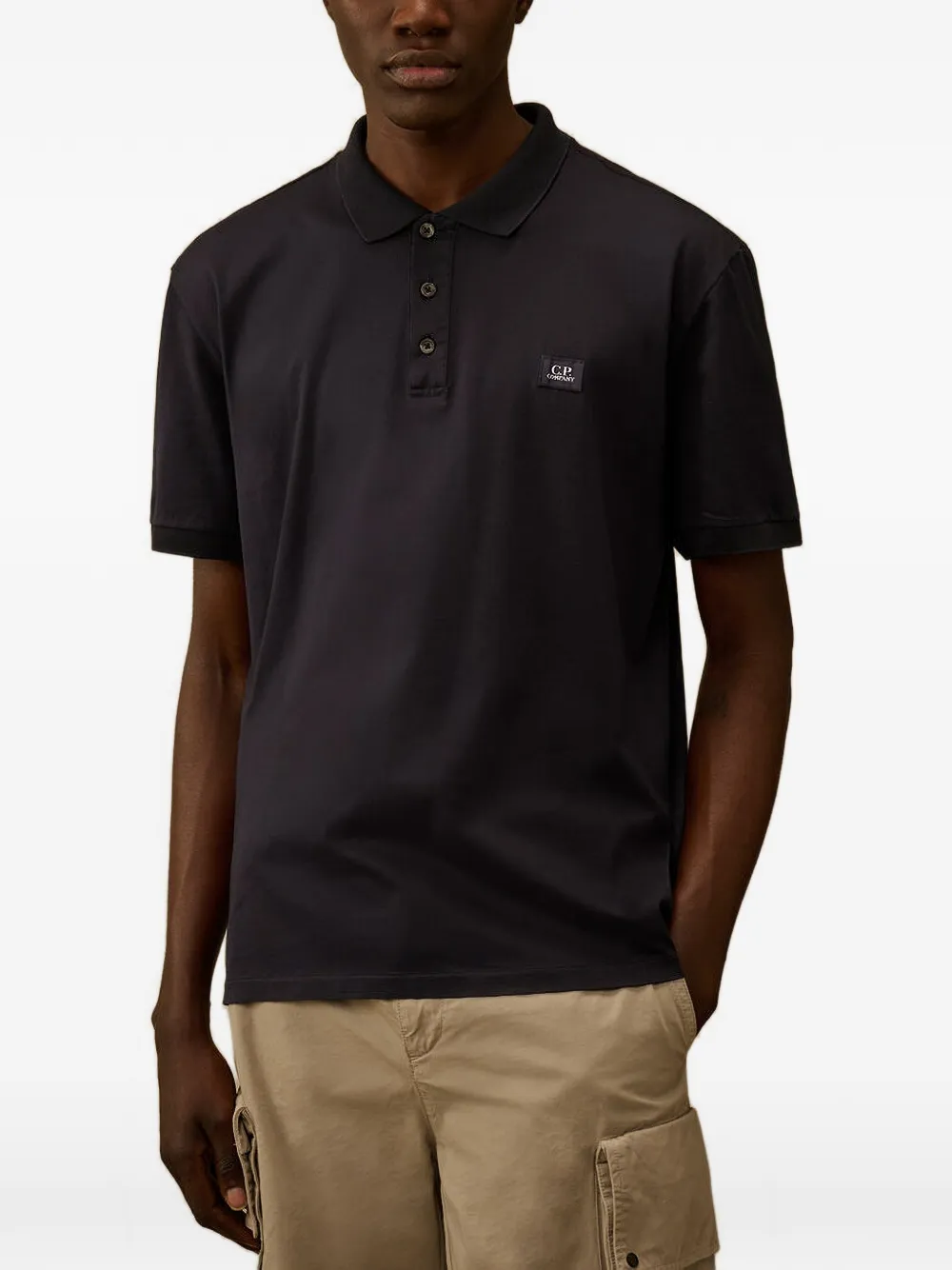 C.P. Company Poloshirt met knopen Beige