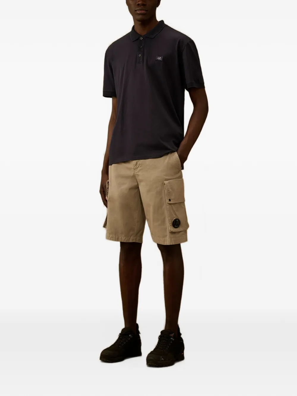 C.P. Company Poloshirt met knopen Beige