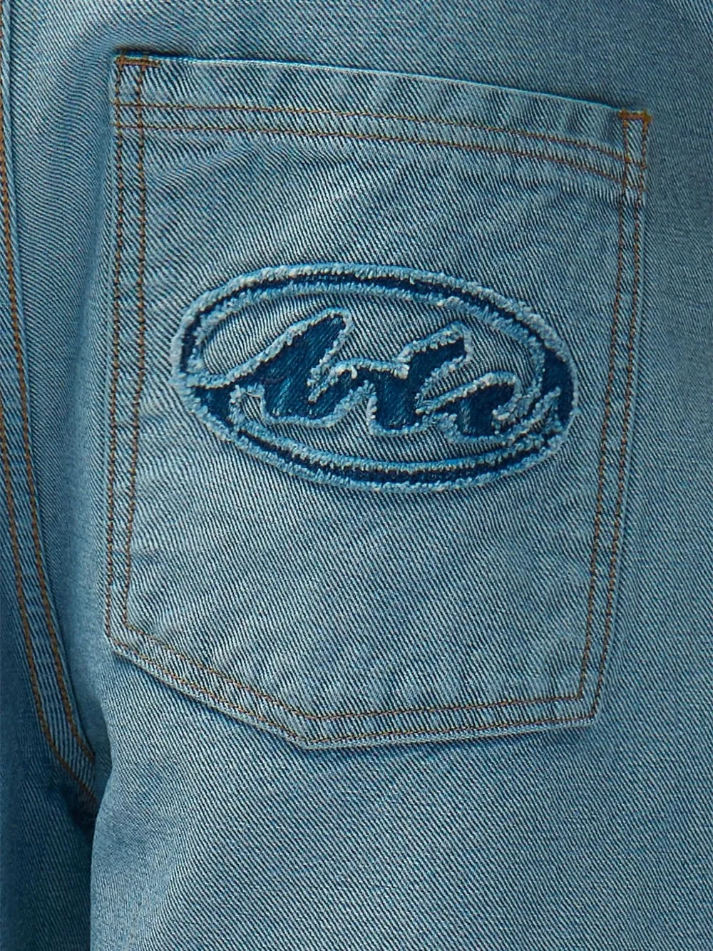  Arte Antwerp Belt-loop Pocket Shorts - Blue 