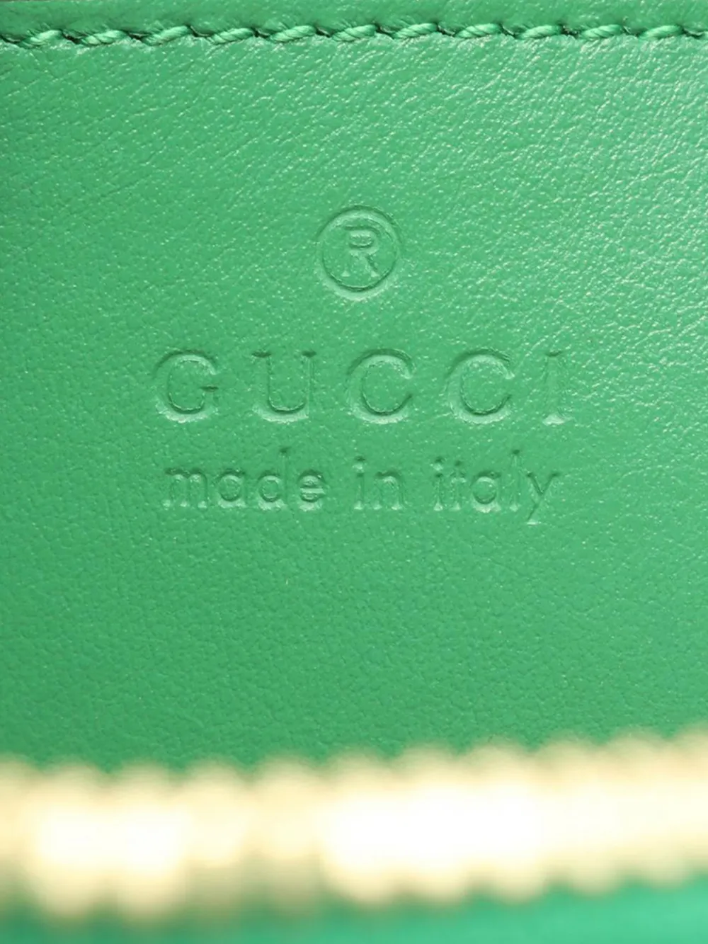 Gucci Pre-owned 2016-2026 Mini Leather Ophidia Satchel in Green, view 4