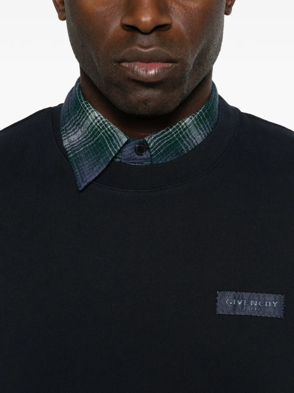 Givenchy Sweater met logopatch Blauw
