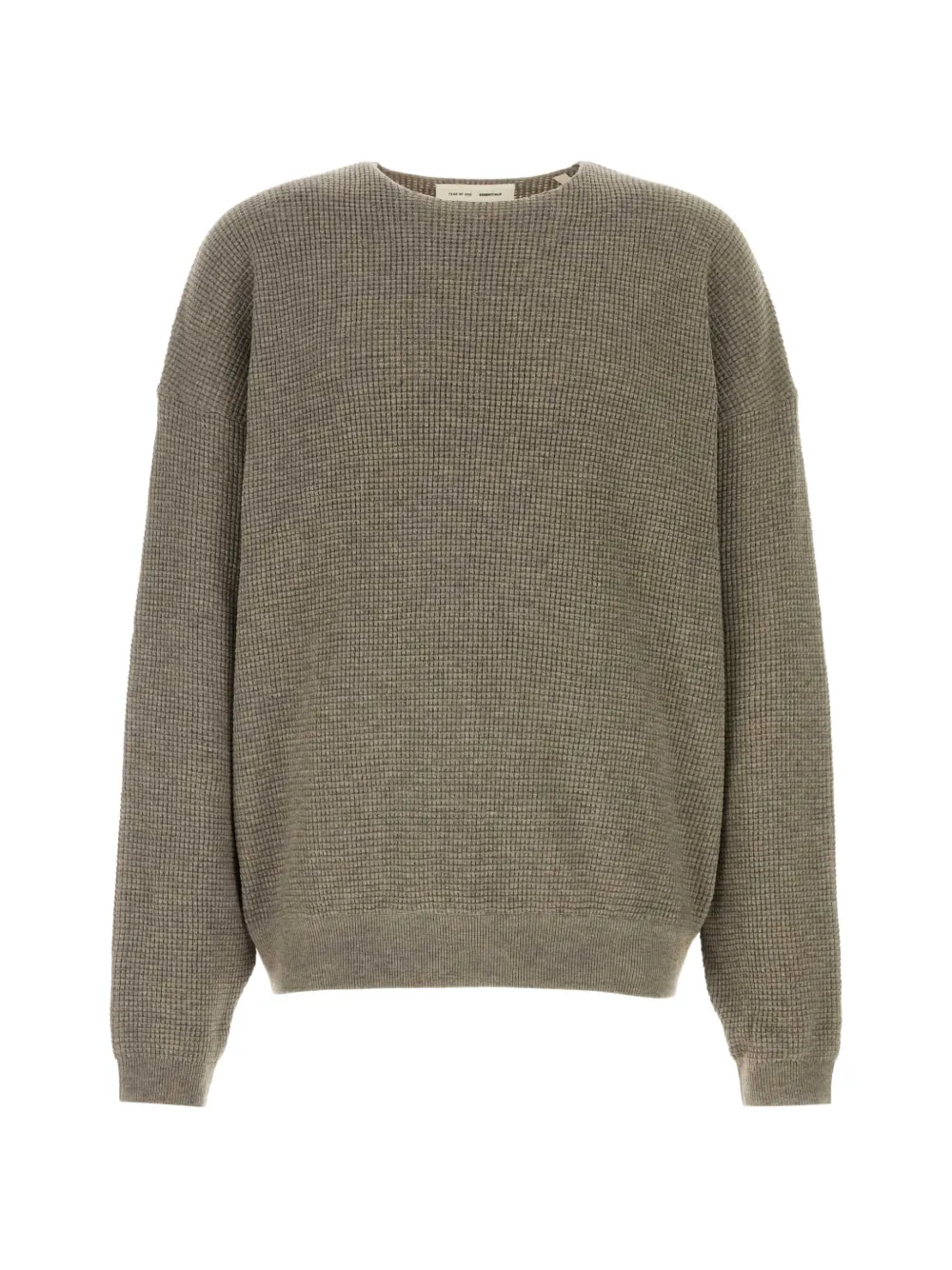 FEAR OF GOD ESSENTIALS waffle-knit sweater - Nude