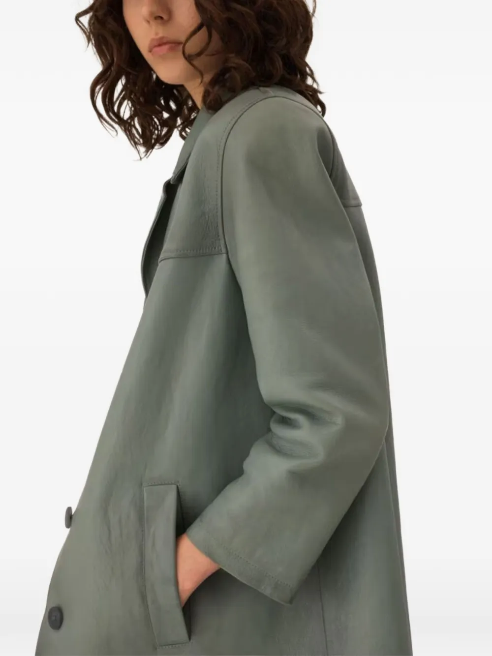 Chloé Leren jas Blauw