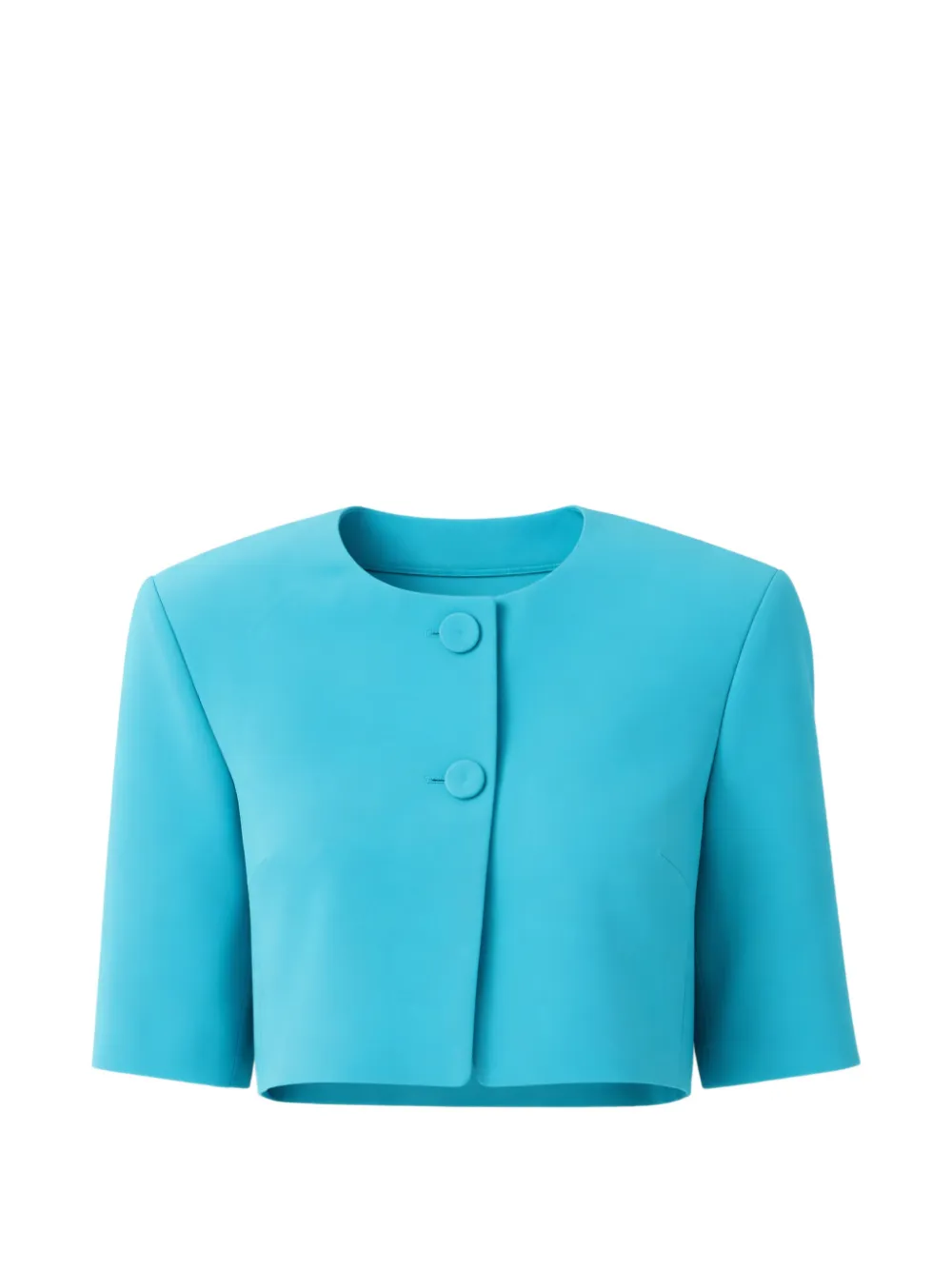 PINKO button cropped jacket - Blu