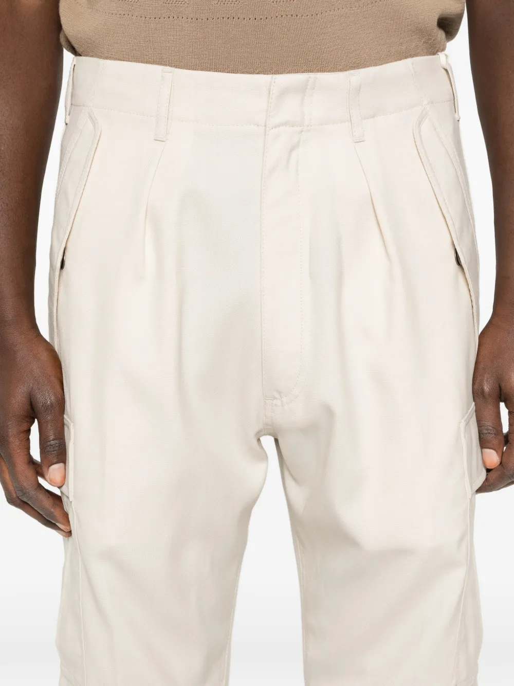 TOM FORD Broek met cargo zak Beige