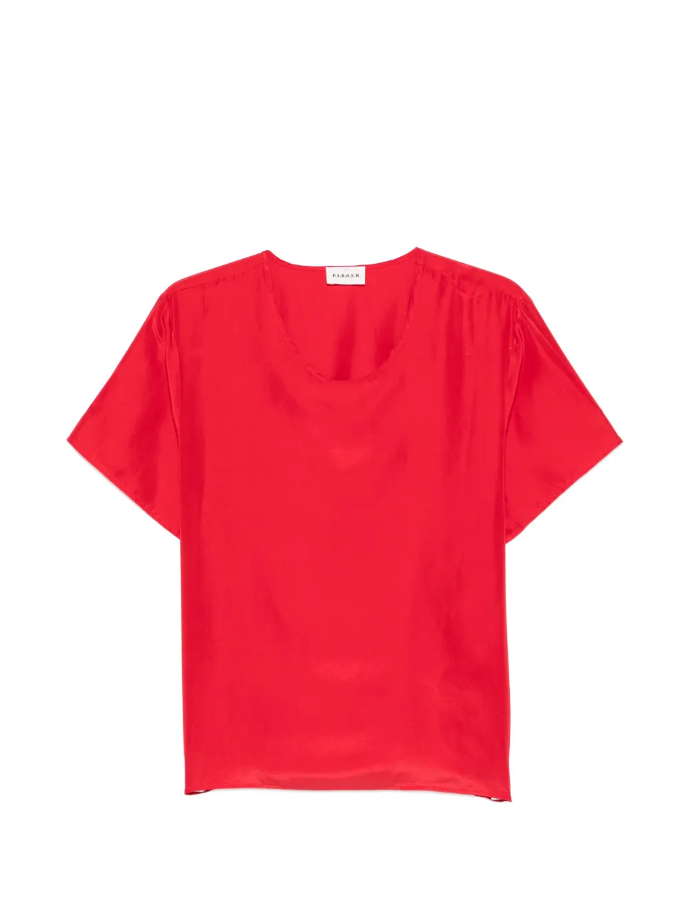 P.A.R.O.S.H. Saxon short-sleeve blouse - Rosso