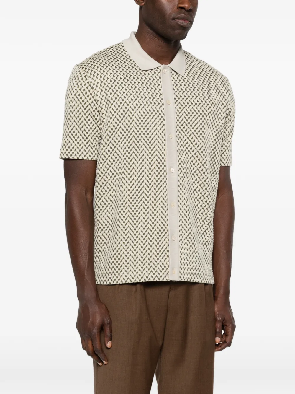  Paul Smith Patterned Collared Knitwear - Neutrals 