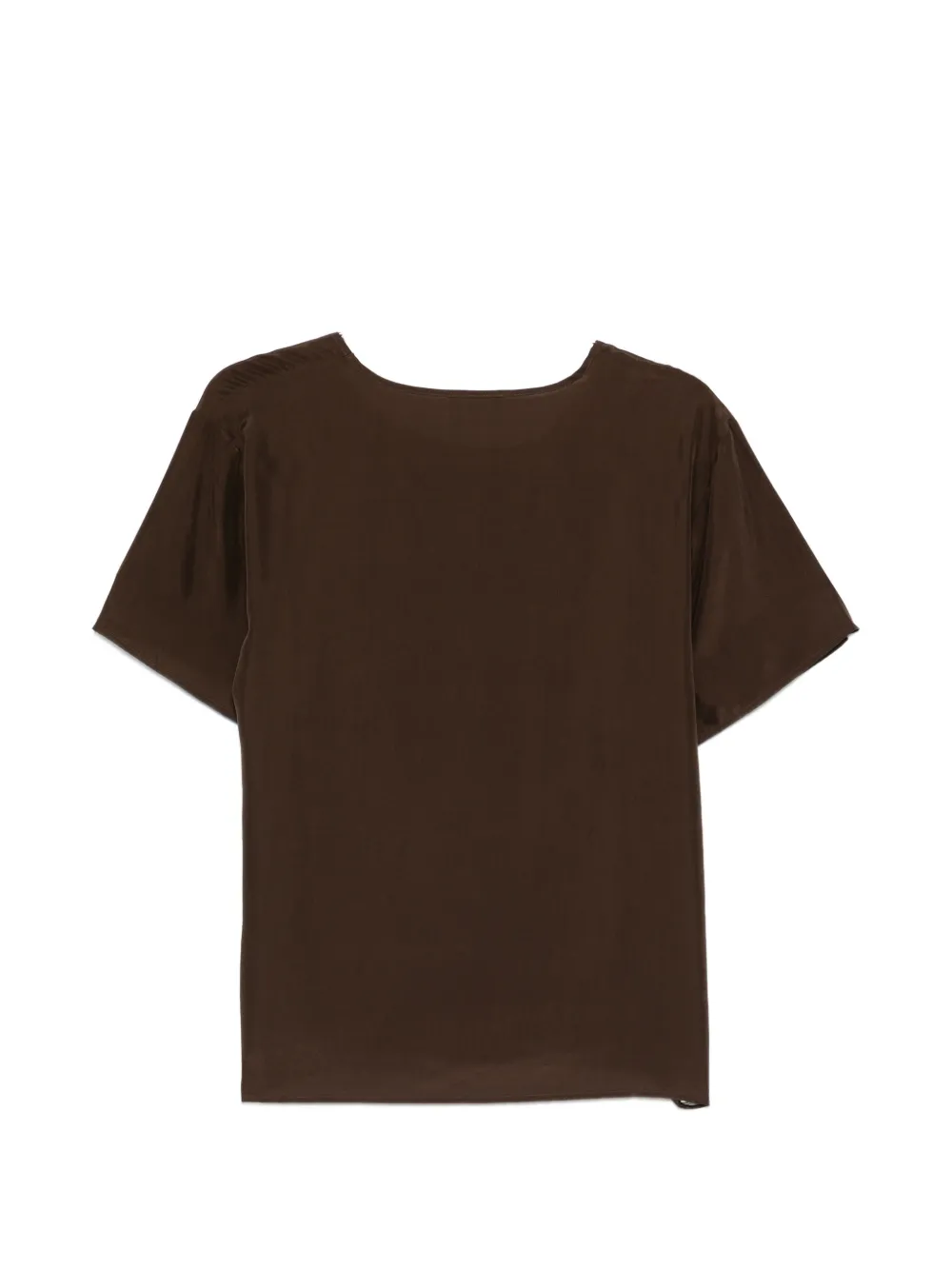  P.a.r.o.s.h. Saxon Short-sleeve Blouse - Brown 