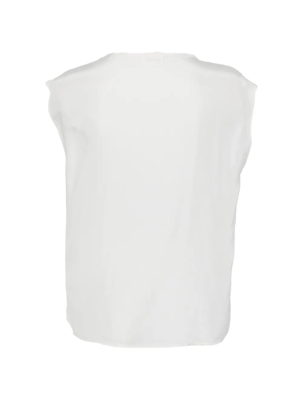  P.a.r.o.s.h. Saxon Cowl-neck Tie Blouse - White 