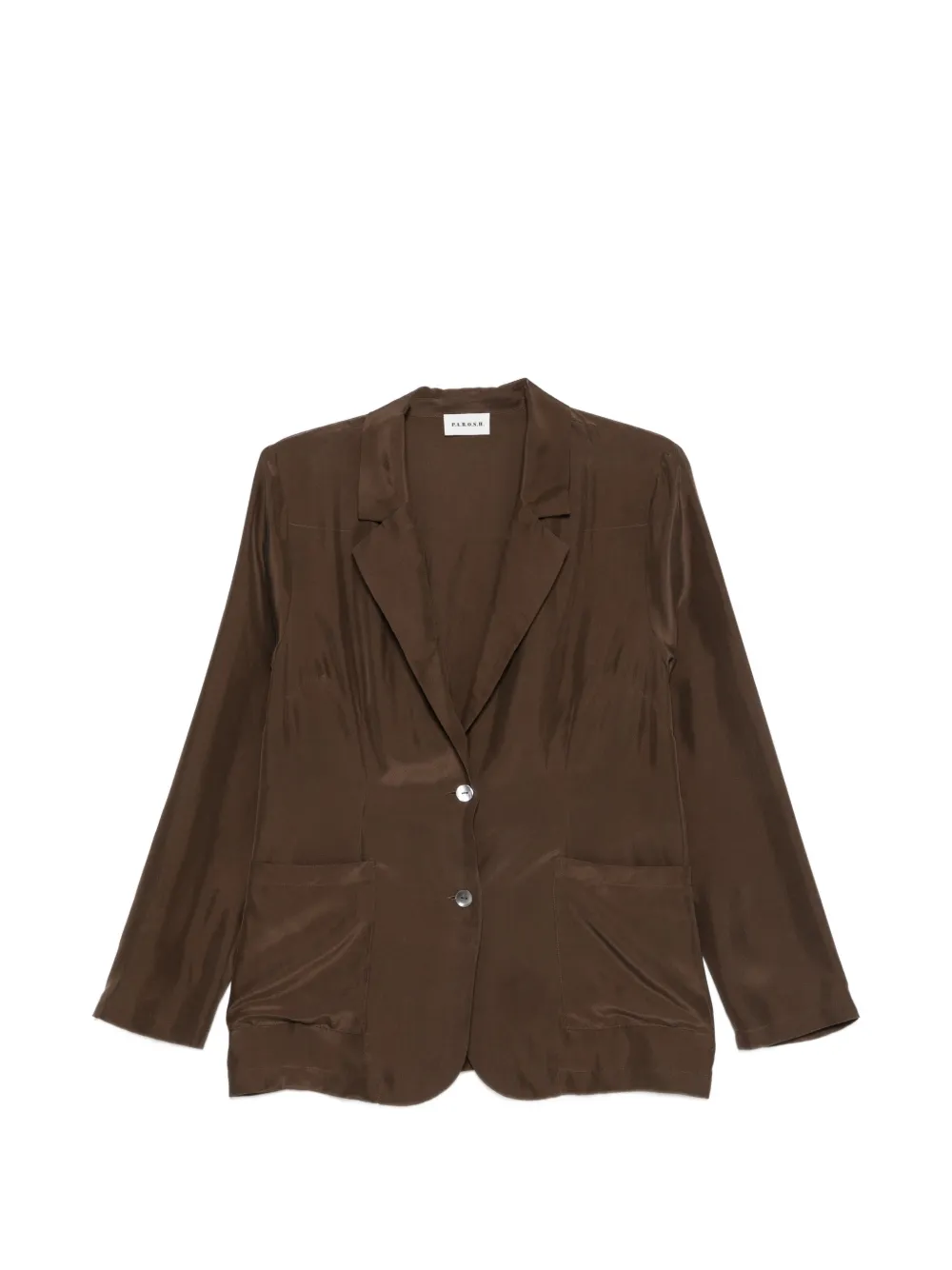 P.A.R.O.S.H. Saxon button patch-pocket blazer - Marrone