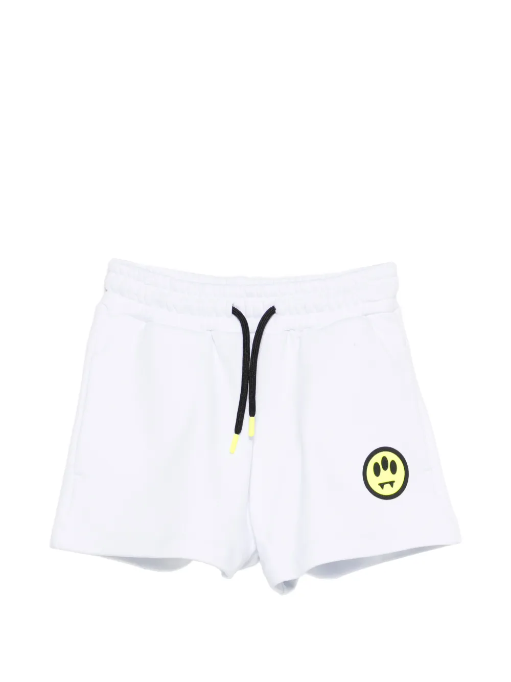 Barrow kids Smiley drawstring shorts - Bianco