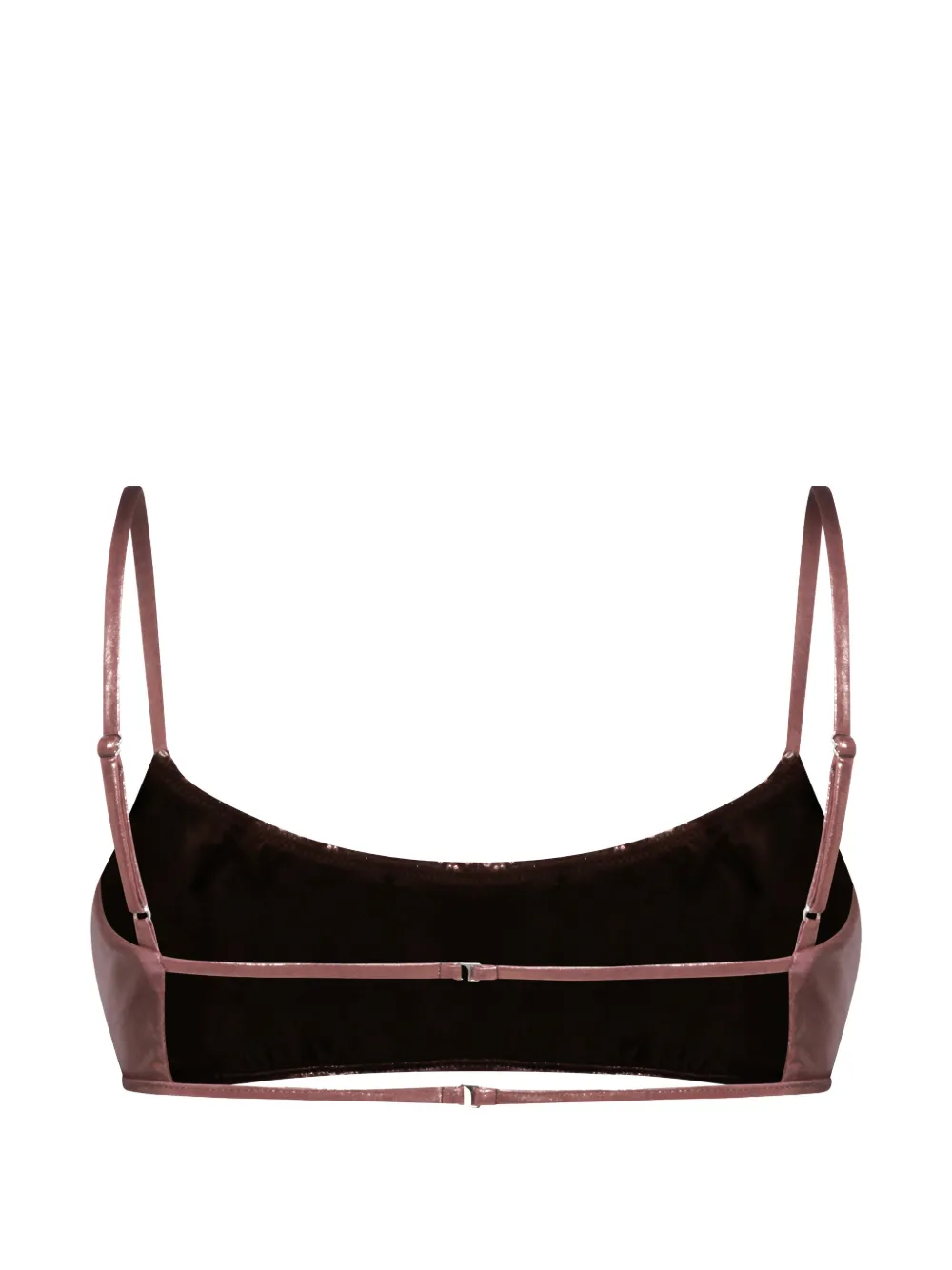  Blumarine Logo-detail Bikini Top - Brown 