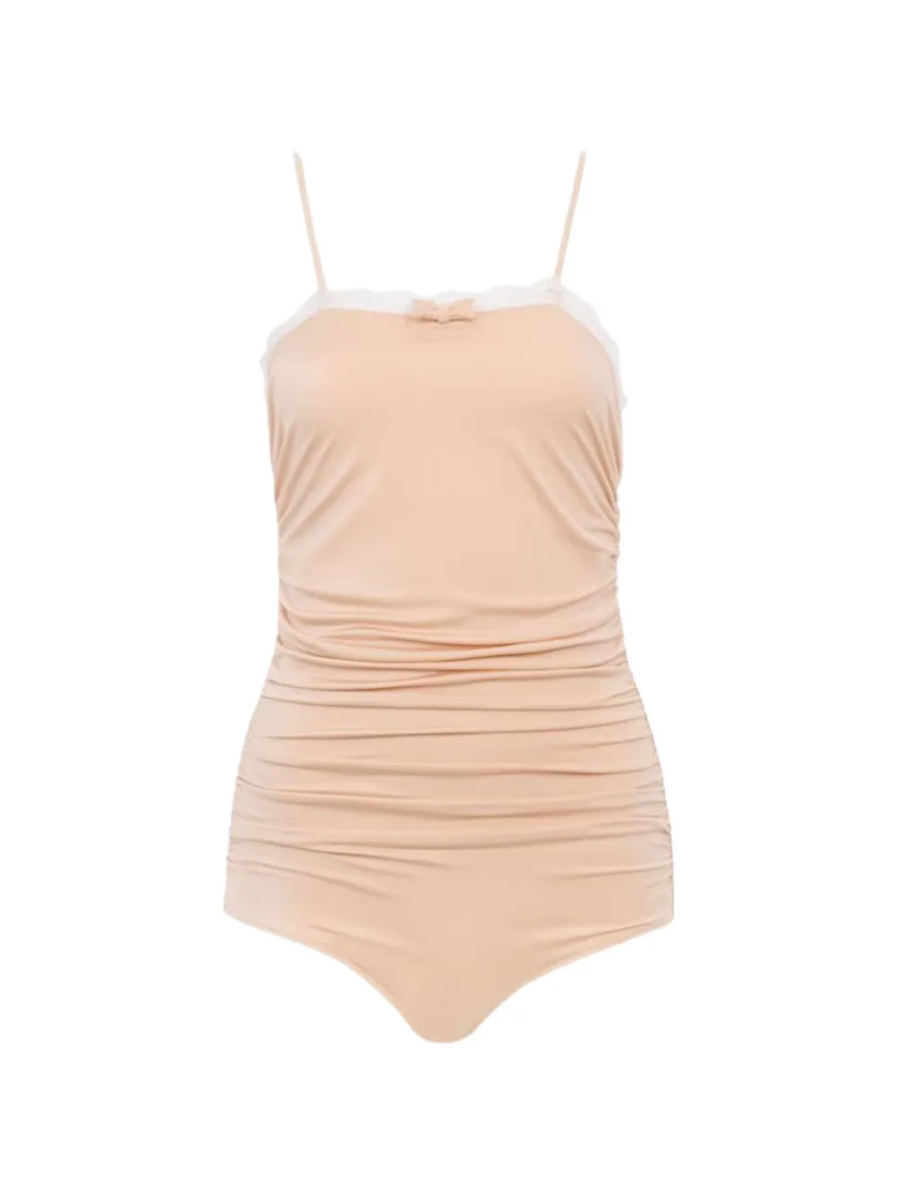 Chloé Body mit Spitzenbesatz - Nude