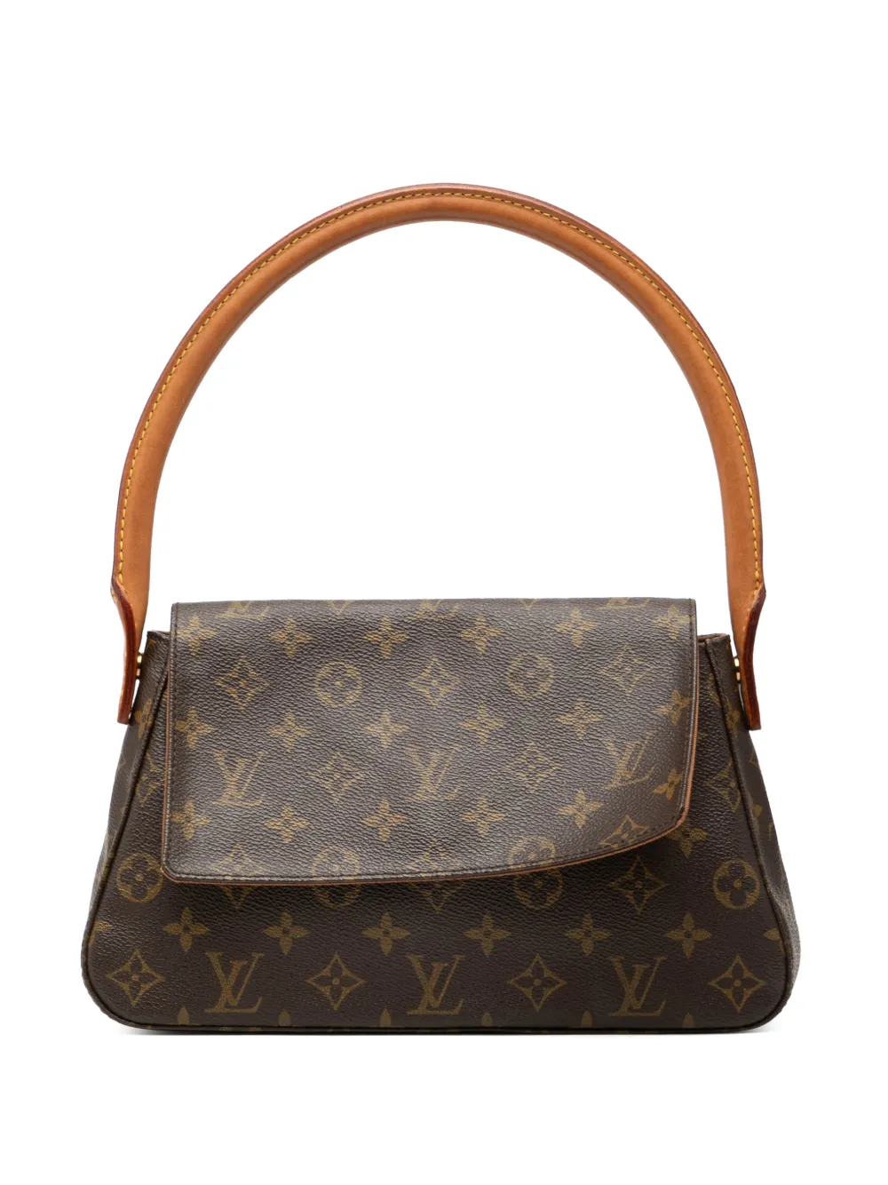 Louis Vuitton Pre-Owned Borsa a spalla Looping Mini con monogramma 2001 - Marrone