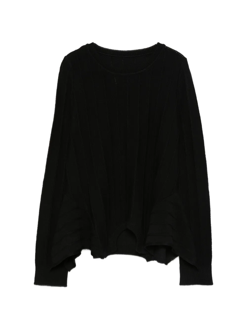 MM6 Maison Margiela ribbed crewneck sweater - Nero