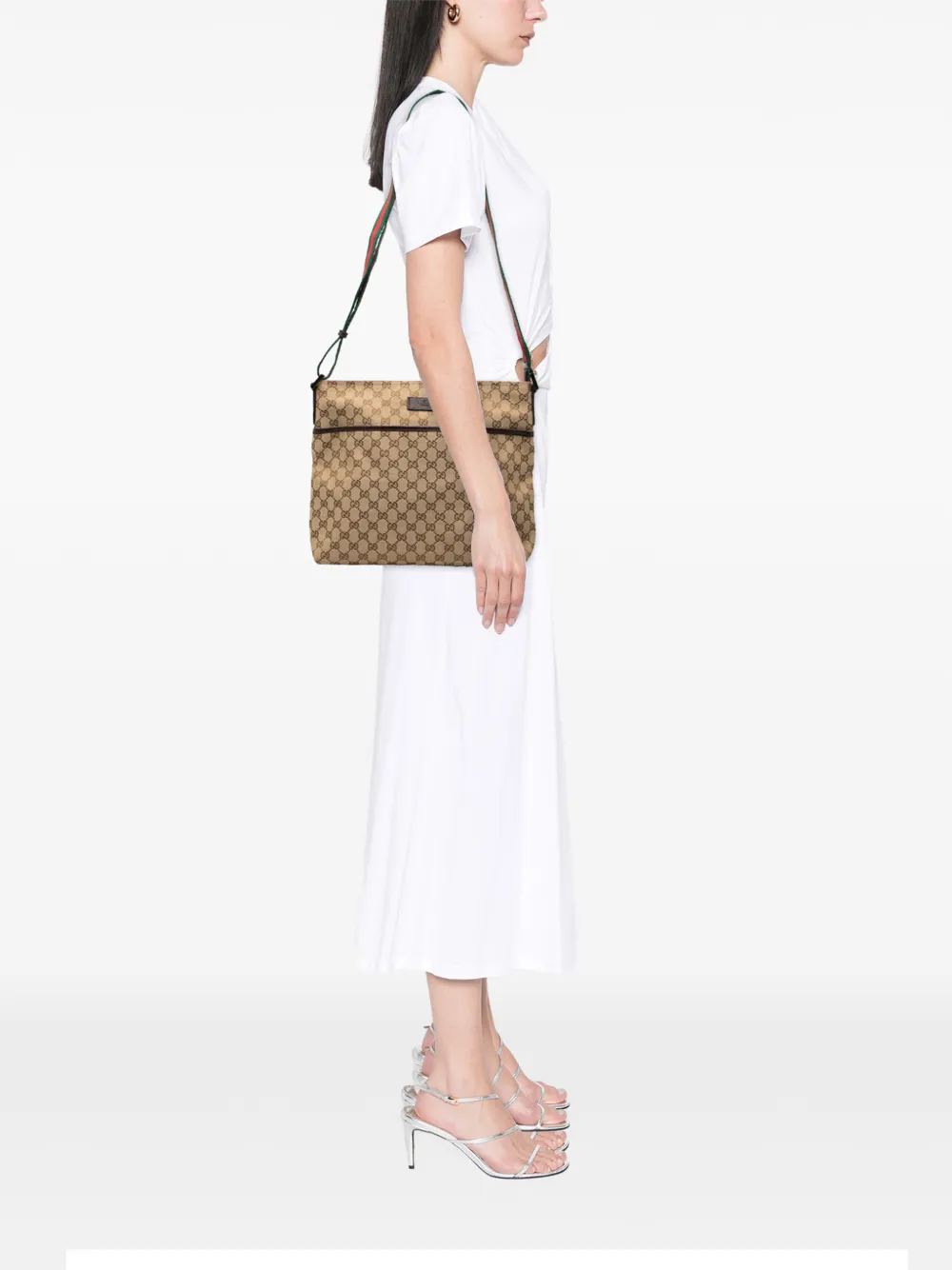 2000-2015 Gg Canvas Web Crossbody Bag