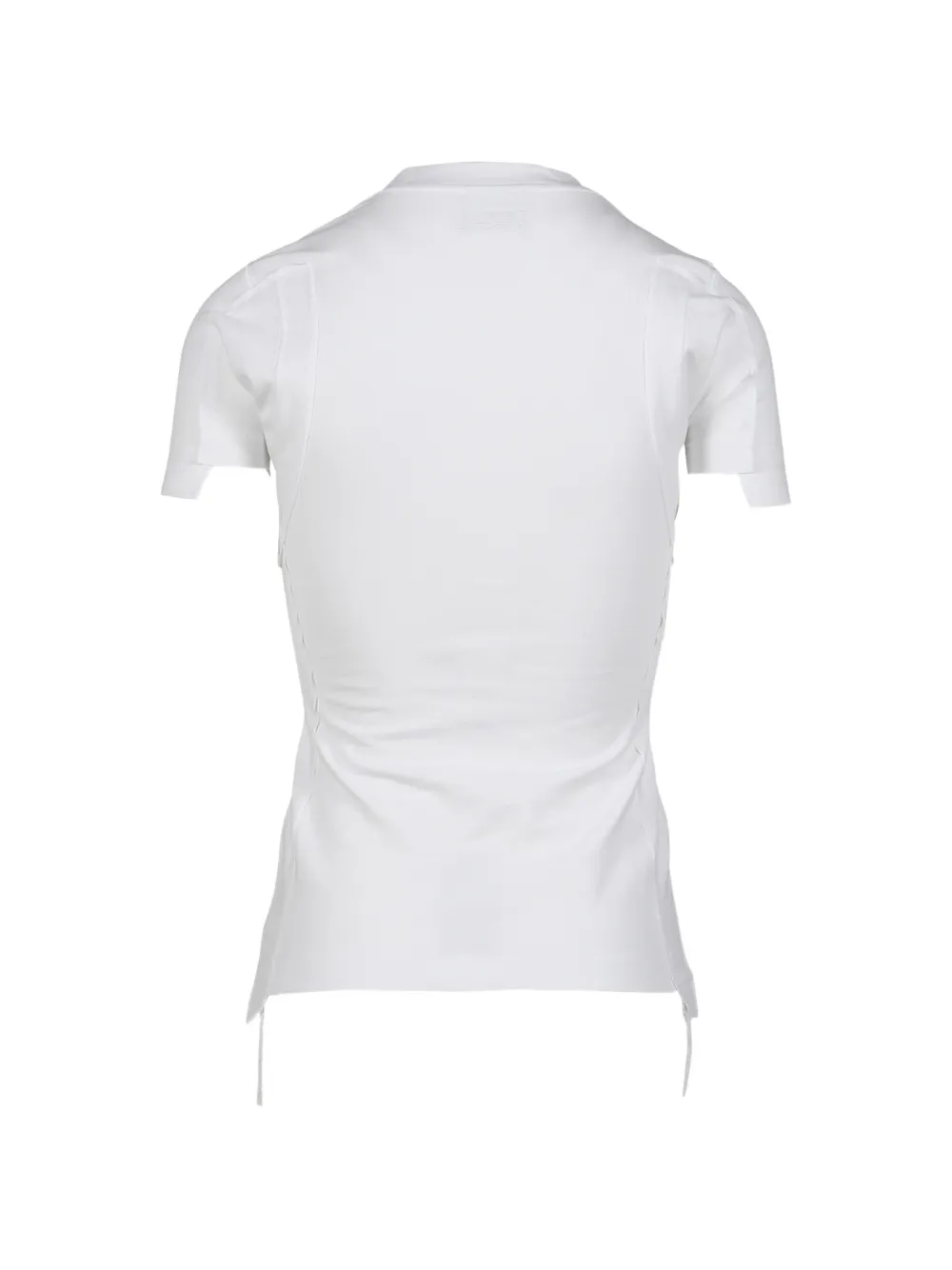VETEMENTS T-shirt met geborduurd logo Wit