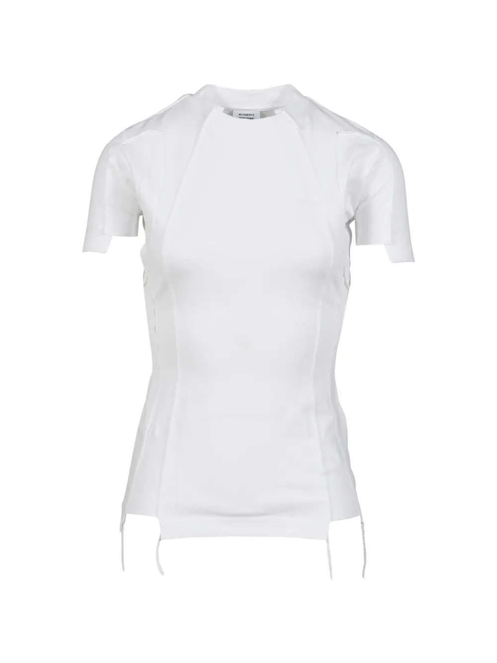 VETEMENTS T-shirt con logo ricamato - Bianco