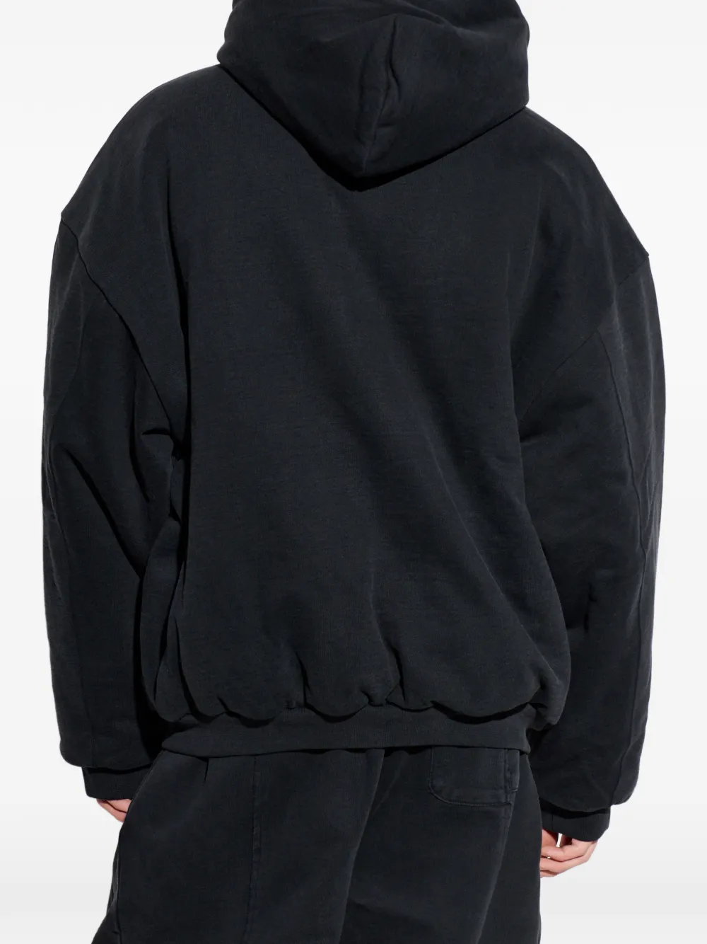 VETEMENTS Hoodie met geborduurd kruis Zwart