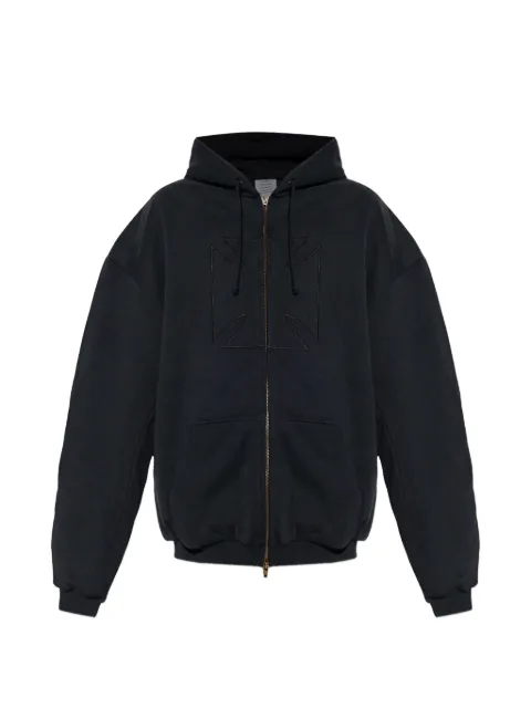 VETEMENTS embridered cross hoodie