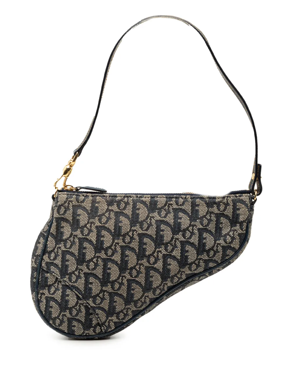 Christian Dior Pre-Owned Borsa a spalla Diorissimo Saddle mini in tela 2001 - Blu