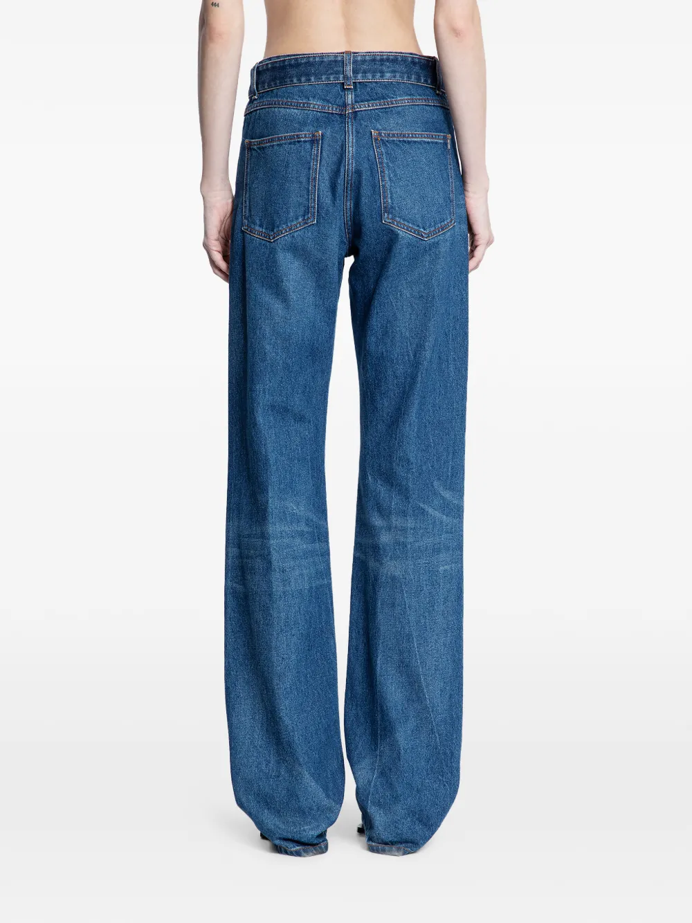 Belted Denim Jeans