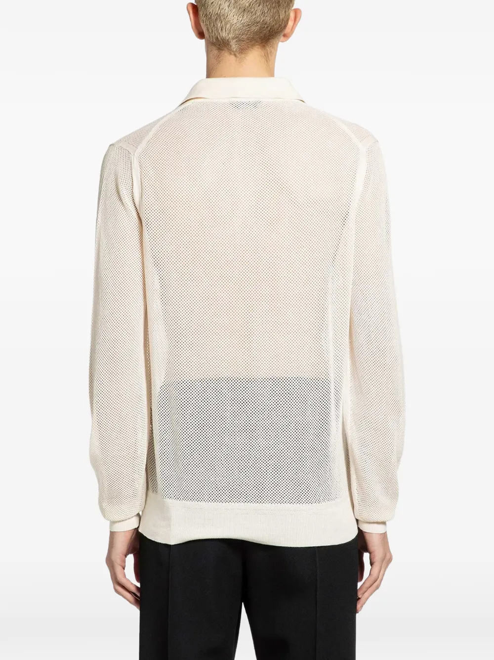 TOM FORD Semi-doorzichtige trui met lange mouwen Beige