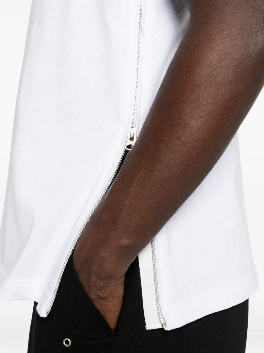 sacai T-shirt met rits Wit